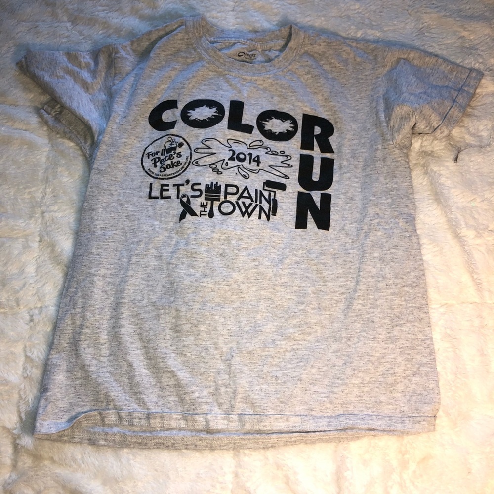 Grey Color Run Kids Shirt